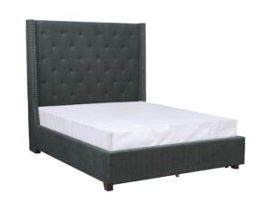 Fairborn Gray Upholstered Platform Bed AGA 5877GY