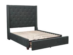 Fairborn Gray Upholstered Storage Platform Bed AGA 5877GY-DW