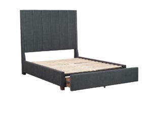 Iris Grey Upholstered Storage Platform Bed AGA 5876GY-DW