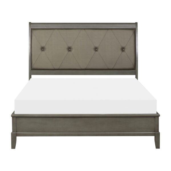 Cotteril Gray Bed (Front View)